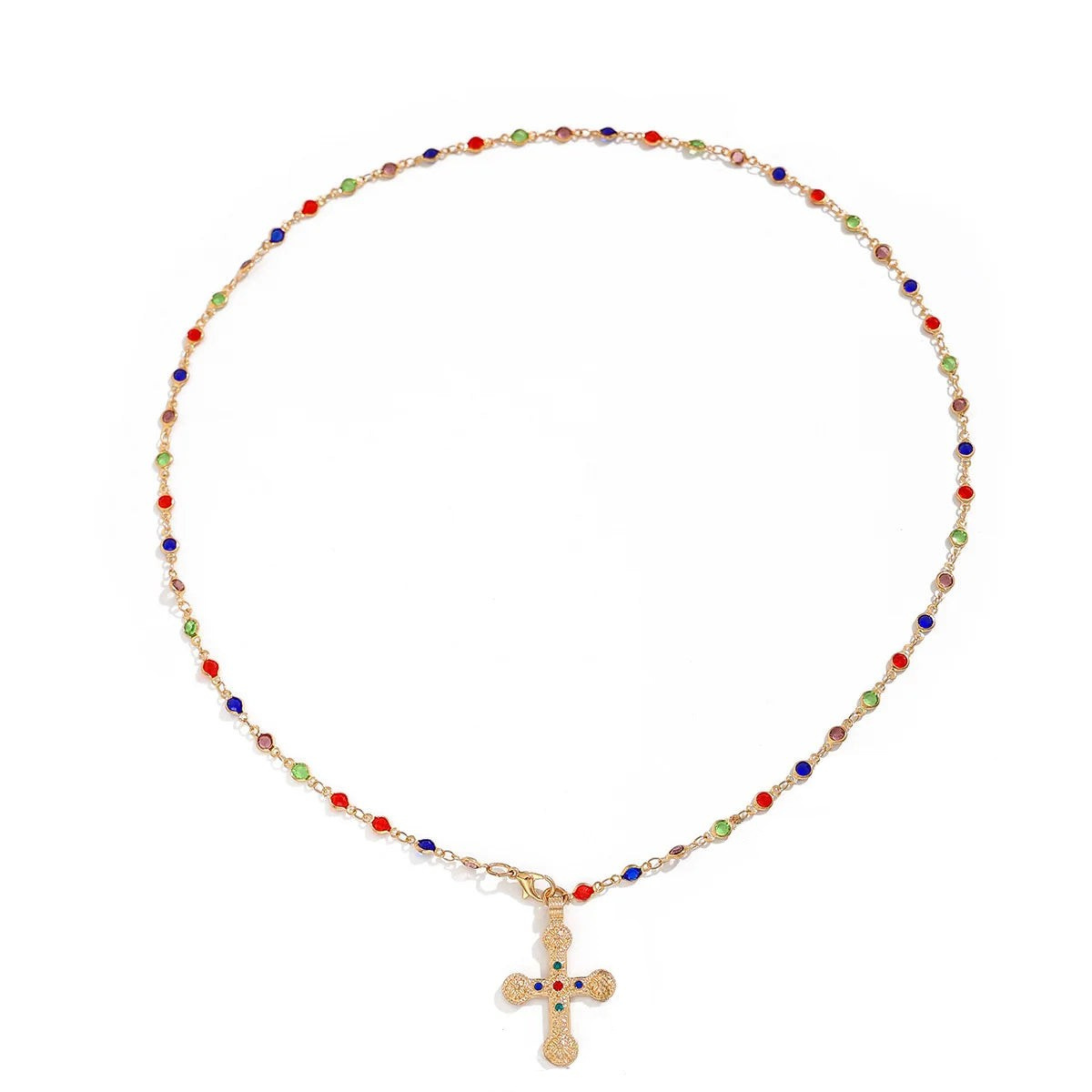 Halskette "ColourCross"