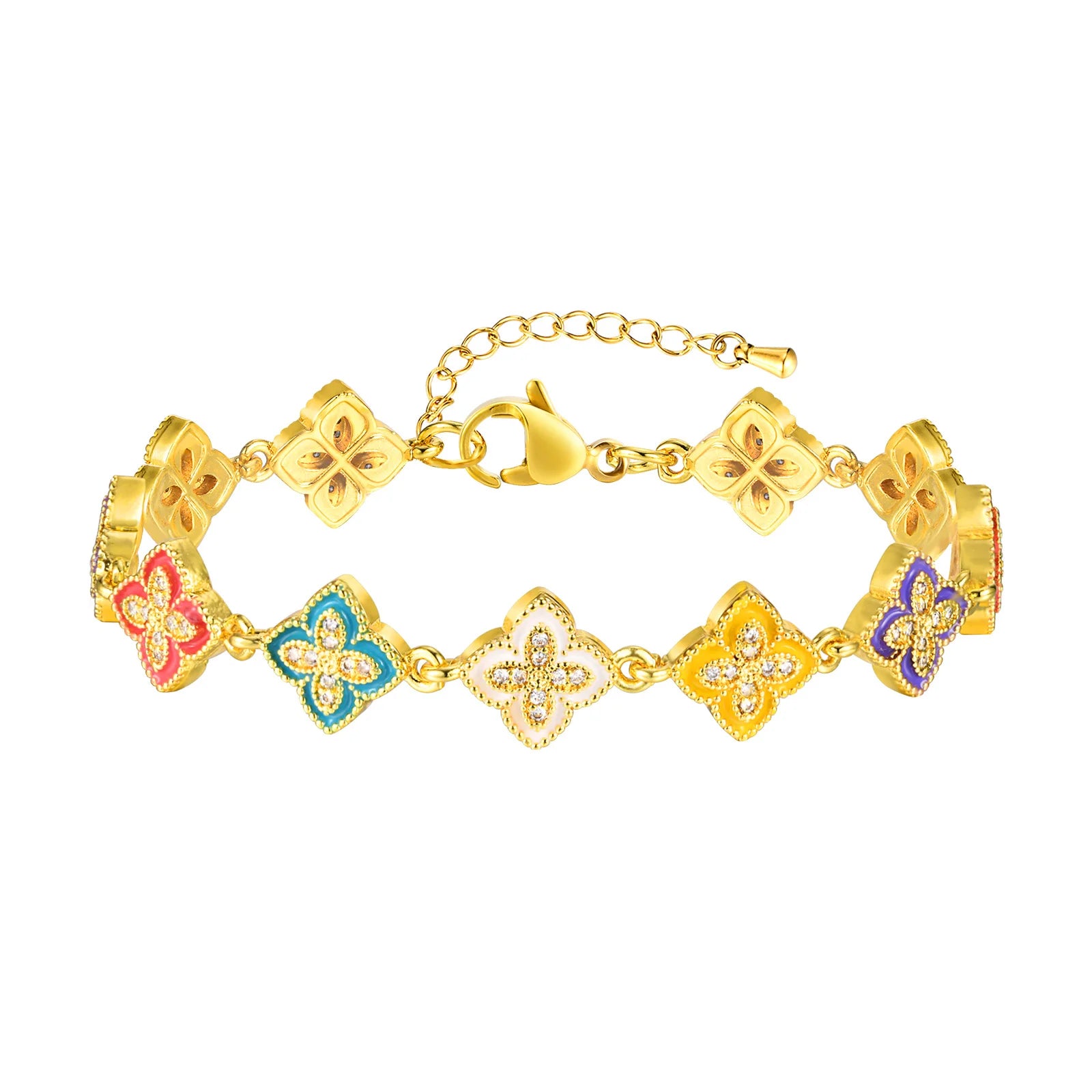 Armband "RainbowClover"