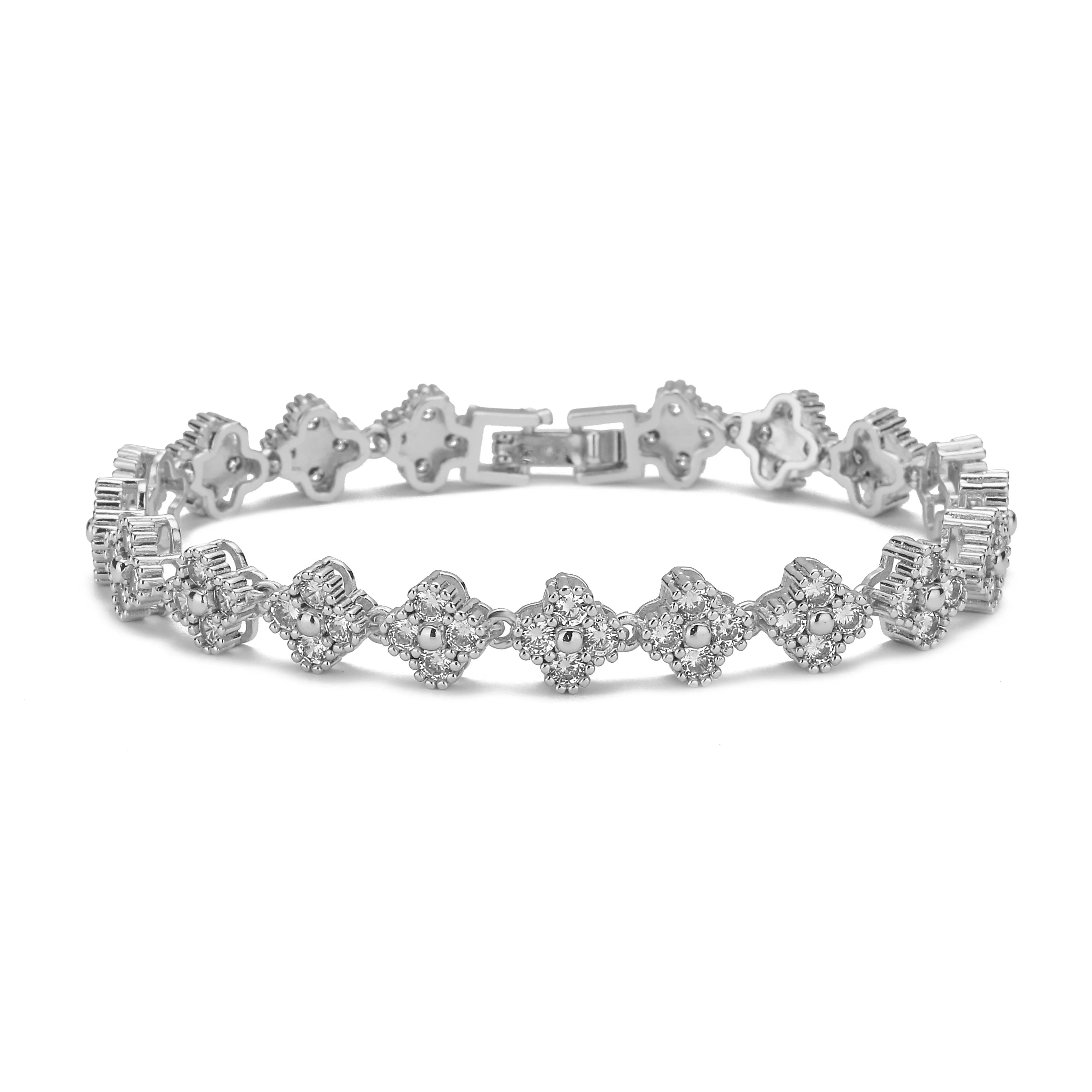 Armband "CrystalClover"
