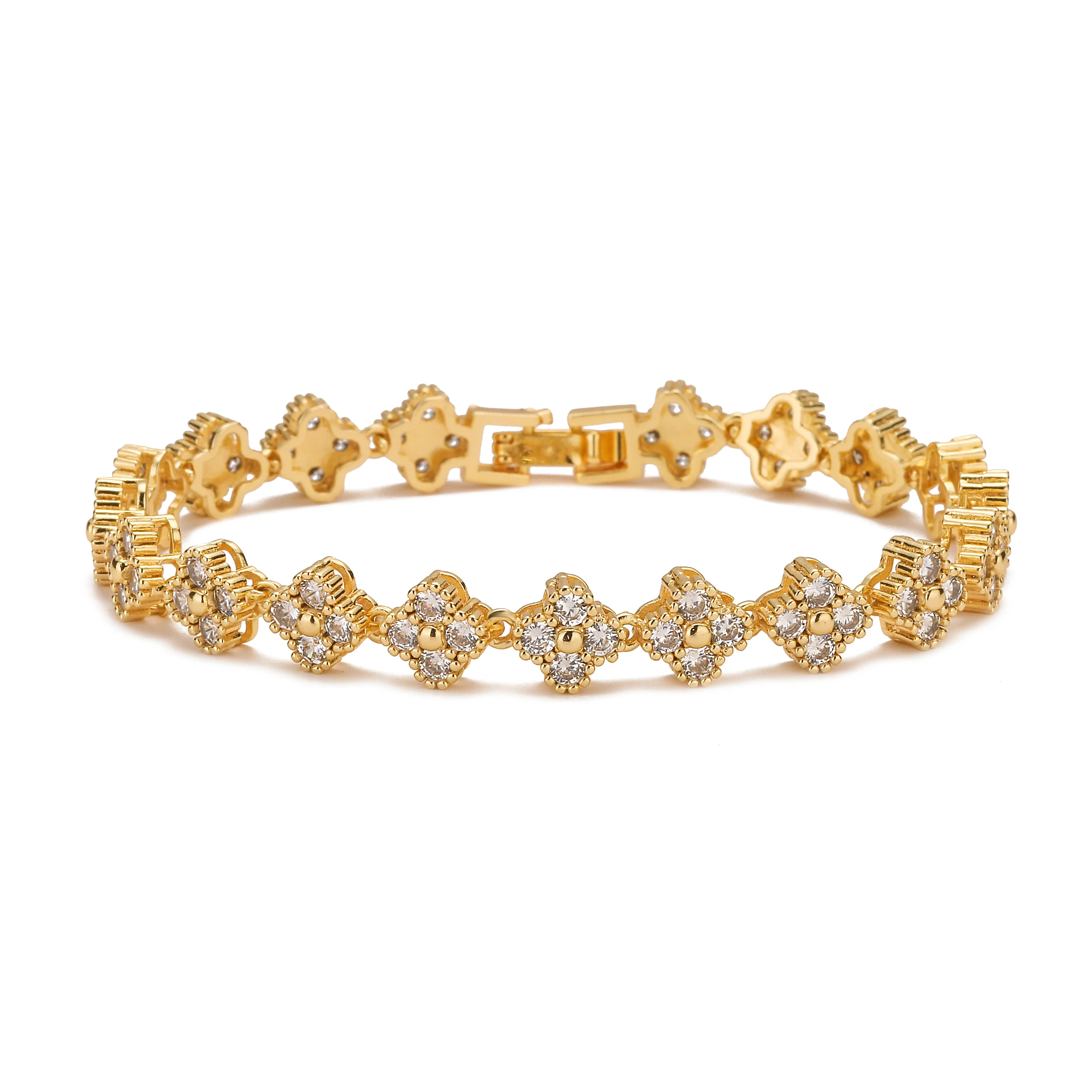 Armband "CrystalClover"